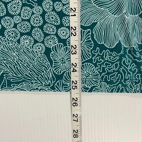 Tommy Bahama Golf Active Top L Green Floral 1/4 Zip Stretch Performance Casual - Picture 6 of 7